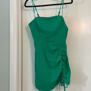Green cocktail dress